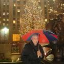 Rockefeller Center Tree - rainy, stormy night!