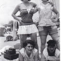 Steve's Mom and sisters at the beach
