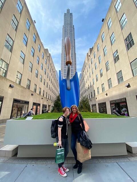 ali and titi Rockefeller Center