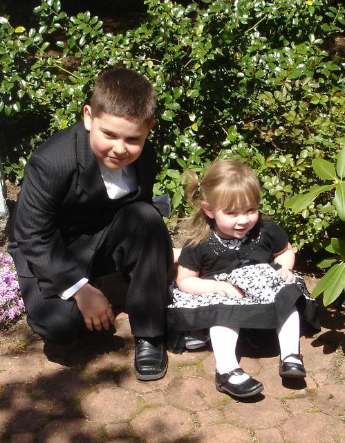 With baby sister - Ali
