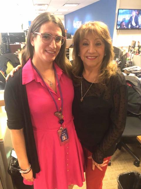 NBC MANDY AND TITI AT HER POST